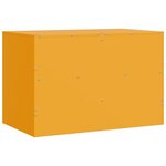 vidaXL Meuble TV jaune moutarde 67x39x44 cm acier