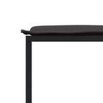 vidaXL Ensemble à manger de jardin avec coussins 9 Pièces noir textilène