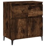vidaXL Buffet Chêne fumé 60x35x70 cm Bois d'ingénierie