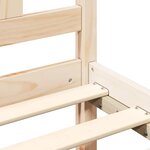 vidaXL Cadre de lit sans matelas bois de pin massif