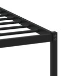 vidaXL Cadre de lit en métal sans matelas chêne marron 120x190 cm