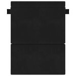 vidaXL Canapé-lit pliable Noir 152 x 86 5 x 60 cm Tissu