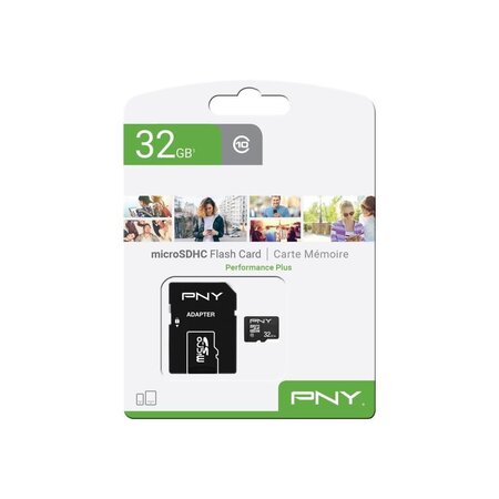 PNY Carte mémoire MicroSD 32Go Performance Plus C10