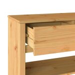 vidaXL Table console avec tiroir Drammen Chêne 89.5 x 37 x 73 cm