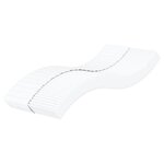 vidaXL Matelas en mousse blanc 90x220 cm dureté H2 H3