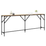 vidaXL Table console chêne artisanal 200 x 29 x 75 cm
