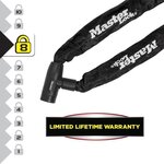 Master lock serrure à chaîne acier 0 9 m x 8 mm 8391eurdpro
