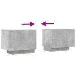 vidaXL Meuble TV Gris béton 100x35x40 cm Bois d'ingénierie