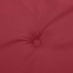 vidaXL Coussins de chaise de jardin lot de 2 rouge bordeaux 40x40x3 cm