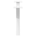 vidaXL Pieds de table basse en forme de X  2 pièces  blanc  60 x (30-31) cm  acier