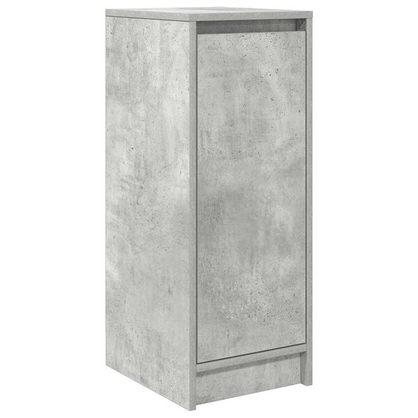 vidaXL Armoire à chaussures gris béton 29 5x34x76 cm bois d'ingénierie