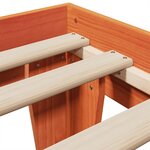 vidaXL Cadre de lit sans matelas cire marron 90x200 cm bois pin massif