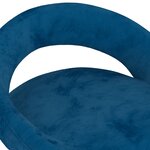 Vidaxl tabourets de bar 2 pcs bleu velours