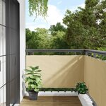 vidaXL Écran d'intimité de balcon crème 800x75 cm PVC
