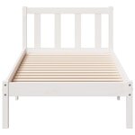 vidaXL Cadre de lit extra long sans matelas 100x210 cm bois massif pin