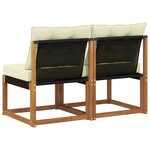 vidaXL 2 Pièce Canapé du milieu extérieur