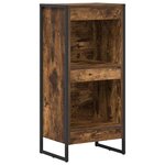 vidaXL Bibliothèque Chêne Fumé 80 x 30 x 155 cm Bois d'ingénierie