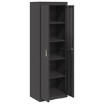 vidaXL Armoire de rangement 2 Pièces Noir 60 x 40 x 180 cm Acier