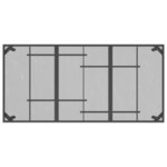 vidaXL Table de jardin anthracite 165x80x72 cm Treillis d'acier