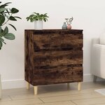 vidaXL Buffet Chêne fumé 60x35x70 cm Bois d'ingénierie
