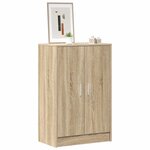 vidaXL Armoire à chaussures Chêne Sonoma 60x35x92 cm Bois d’ingénierie