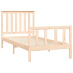 vidaXL Cadre de lit sans matelas 100x200 cm bois massif de pin