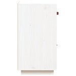 vidaXL Buffet Blanc 34x40x75 cm Bois massif de pin