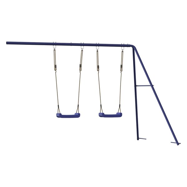 Vidaxl toboggan/balançoires pour maisonnette de jeu bleu polypropylène