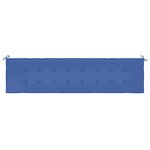 vidaXL Coussin de banc de jardin bleu royal 200x50x4 cm tissu oxford
