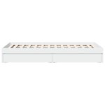 vidaXL Cadre de lit avec tiroirs sans matelas blanc 75x190 cm