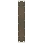 vidaXL Pieds de table de bar en forme de U  2 pièces  acier naturel  50 x (100-101) cm