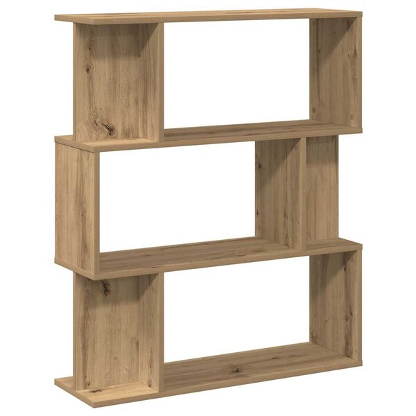vidaXL Bibliothèque chêne artisanal 80x24x96 cm bois d'ingénierie