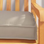 vidaXL Set de coussins de palette 2 Pièces Taupe 200 x 40 x 8 cm