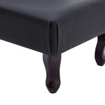 vidaXL Chaise longue Noir Similicuir