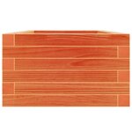 vidaXL Jardinière cire marron 40x40x23 cm bois de pin massif