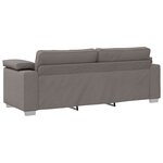 vidaXL Canapé 3 Pièces Taupe 219 x 80 x 82 cm Tissu en lin mélangé