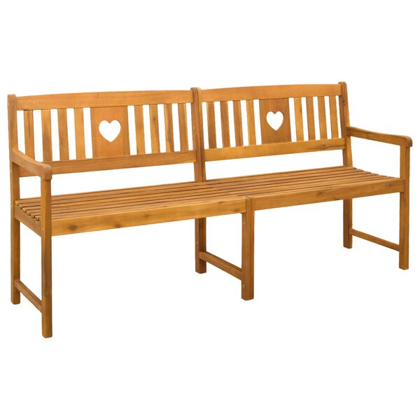 vidaXL Banc extérieur Naturel 180 x 55 5 x 90 cm Bois d'Acacia Massif