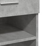 vidaXL Buffet gris béton 80x42 5x93 cm bois d'ingénierie