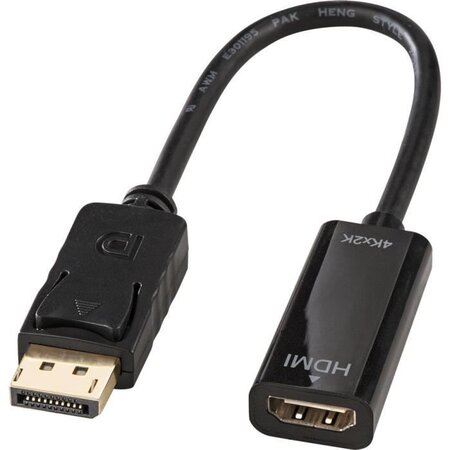 Lindy adaptateur displayport vers hdmi 4k (passif)