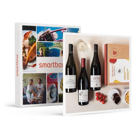 SMARTBOX - Coffret Cadeau Coffret Pépites de vignerons : 3 grands vins et livret de dégustation -  Gastronomie