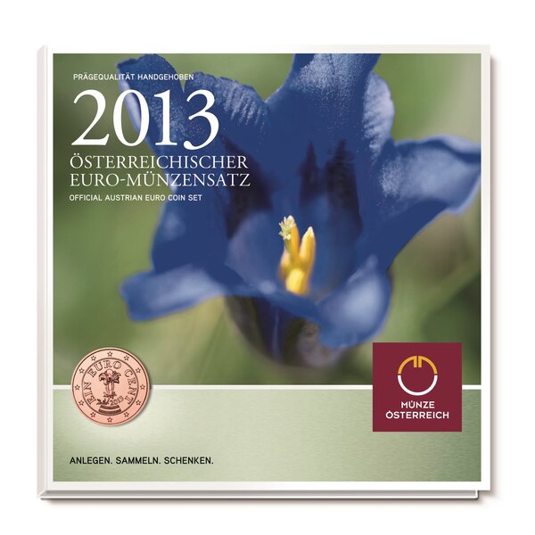 Coffret série euro BU Autriche 2013 (Gentiane)