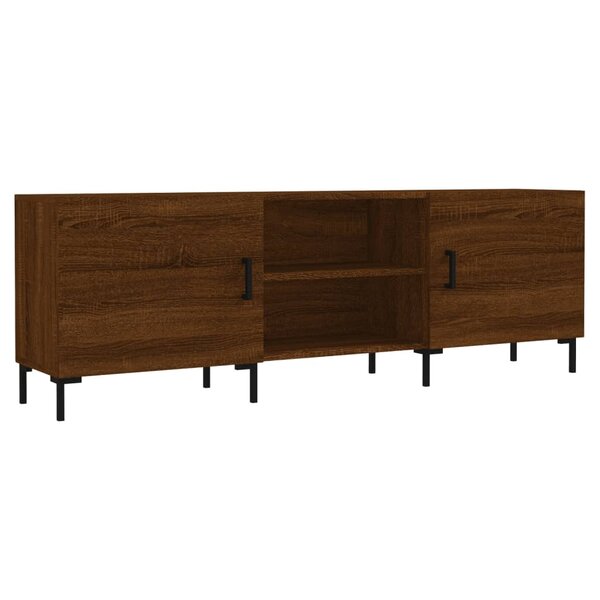 vidaXL Meuble TV chêne marron 150x30x50 cm bois d'ingénierie