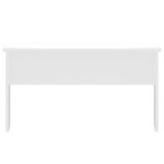 vidaXL Table basse Blanc brillant 80x50 5x41 5 cm Bois d'ingénierie