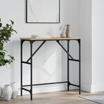 vidaXL Table console chêne sonoma 75x32x75 cm bois d'ingénierie