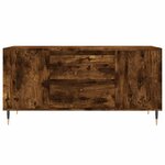 vidaXL Table basse chêne fumé 102x44 5x50 cm bois d'ingénierie