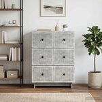 vidaXL Armoire à tiroirs 66 x 34 5 x 90 cm Bois d'ingénierie