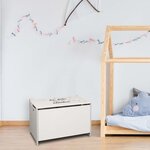 Coffre à jouets en bois mdf la tête dans les étoiles