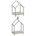 vidaXL Portant de bois chauffage vert olive 40x25x60 cm