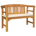 vidaXL Banc rose Naturel 114 x 46 x 82 5 cm Bois d'Acacia Massif