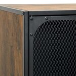 vidaXL Armoires de rangement 2 Pièces Marron 72x36x82 cm Métal et MDF